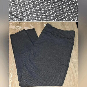 GapFit Gap Fit Printed Black & White Stretch Leggings Cropped Capri Women's XXL